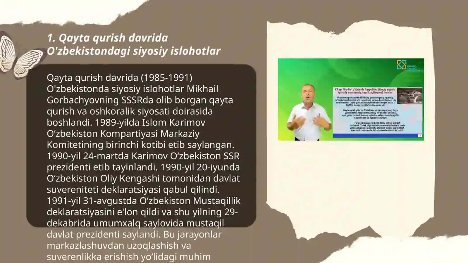 Qayta qurish davrida O'zbekistondagi siyosiy islohotlar 3