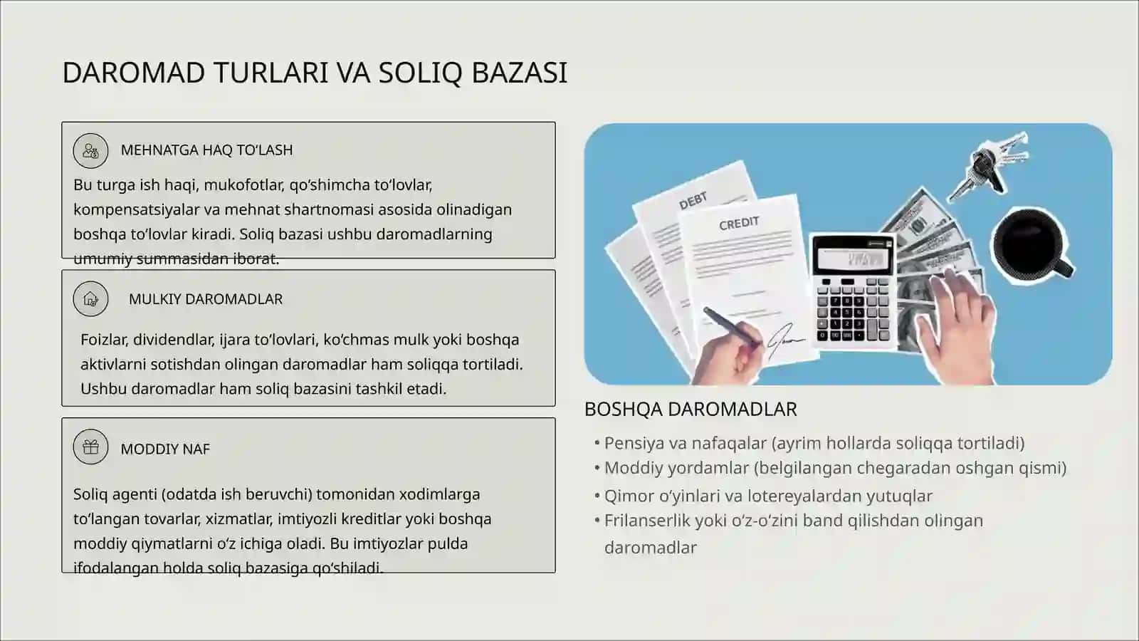 JISMONIY SHAXSLARDAN OLINADIGAN DAROMAD SOLIG‘I: ASOSIY TUSHUNCHALAR VA TARTIB-QOIDALAR 3