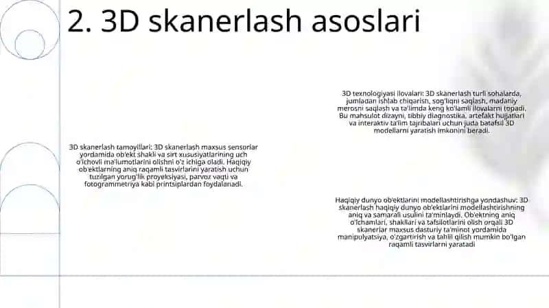 Ush O'Lchovli Ob'Ektlarni Modellashtirish 3