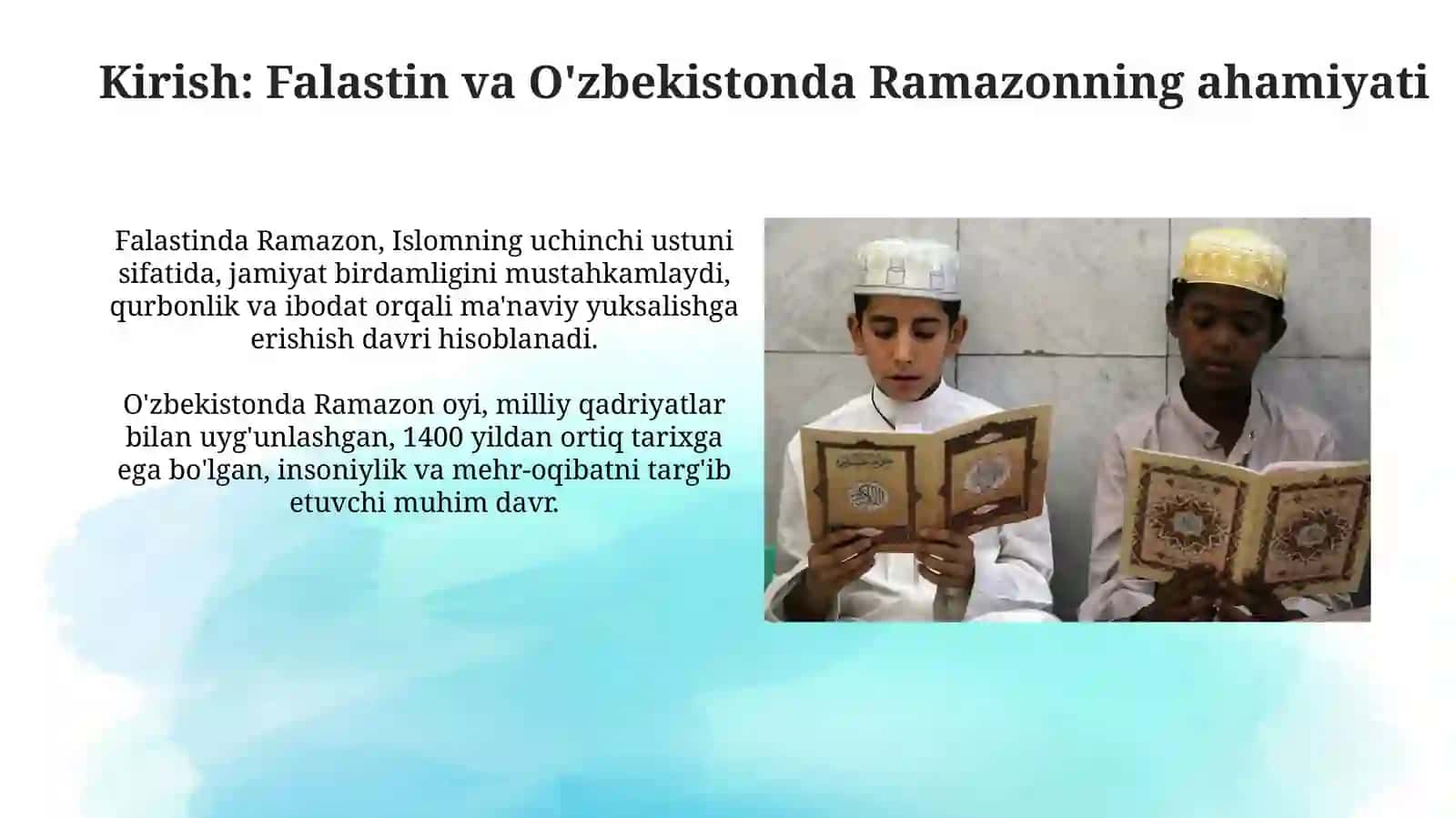 Falastin va O'zbekistonda Ramazon: An'analar va O'xshashliklar 3