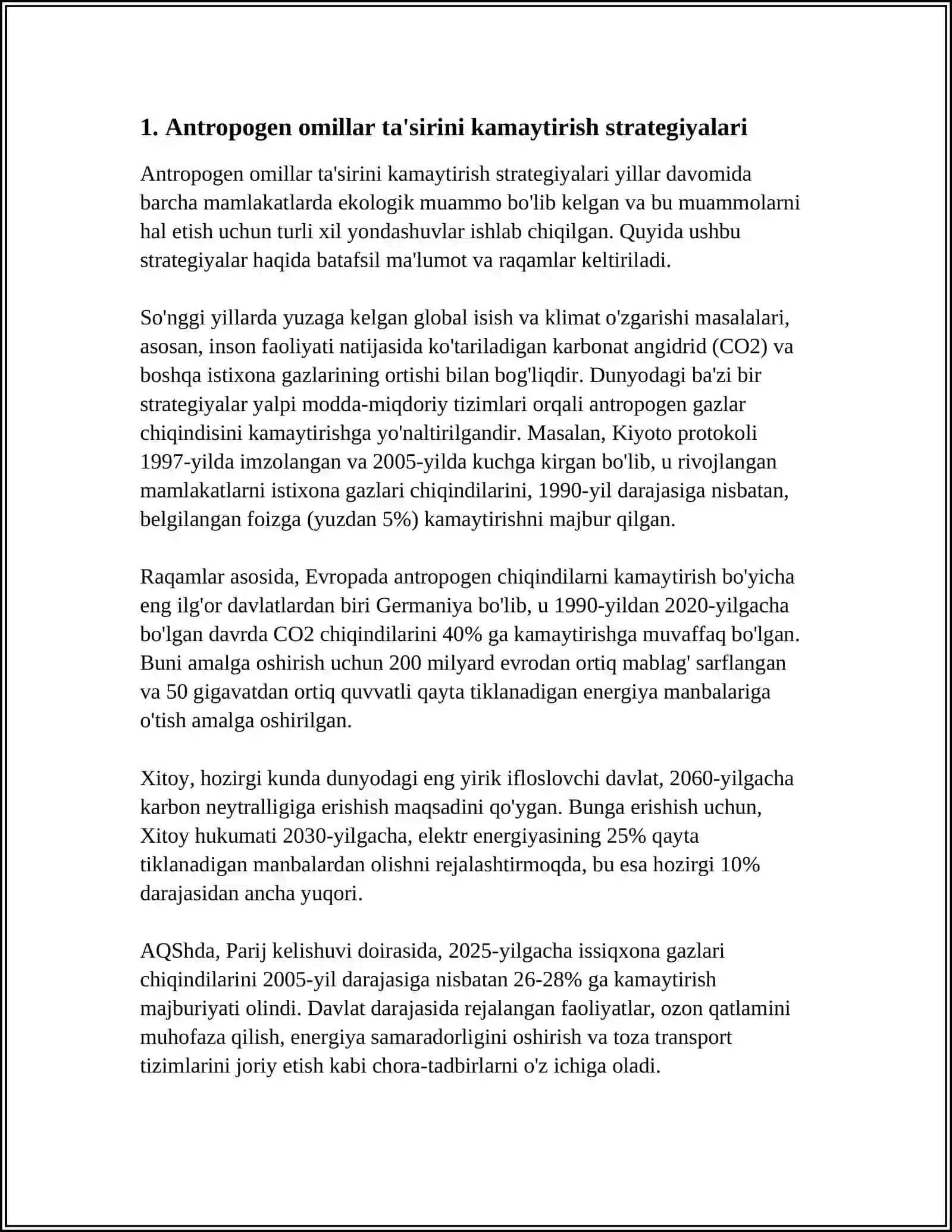 ANTROPOGEN OMILLARNING BIOSFERAGA SALBIY TA’SIRINI KAMAYTIRAMIZ 3