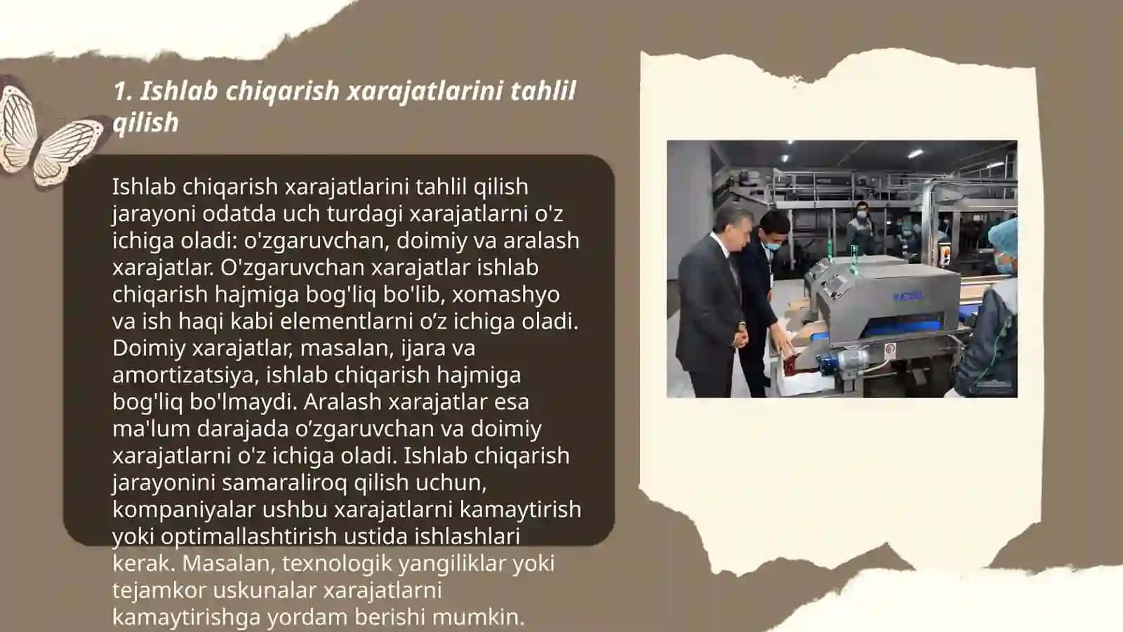 Ishlab chiqarilgan mahsulotlarning tannarxini kalkulyatsiya qilish va lining hisobi 3