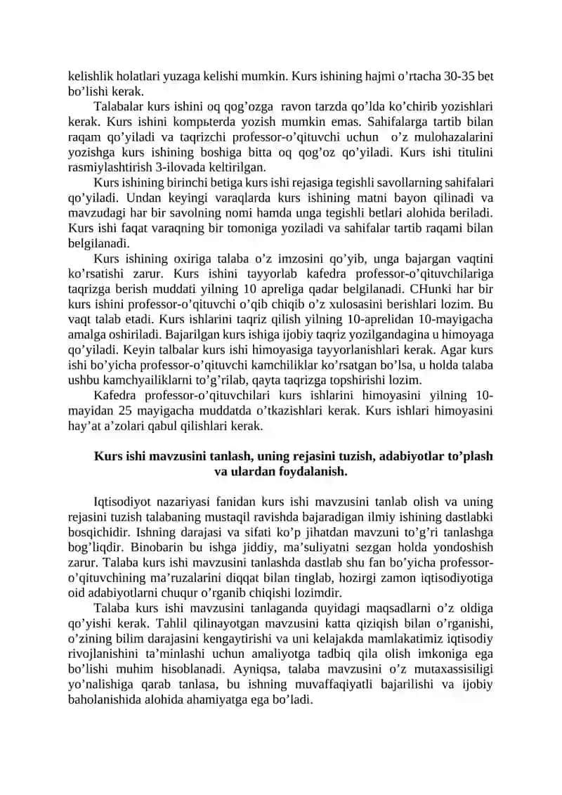 Kurs Ishi Mavzulari Banki va Yozish Tartibi 3