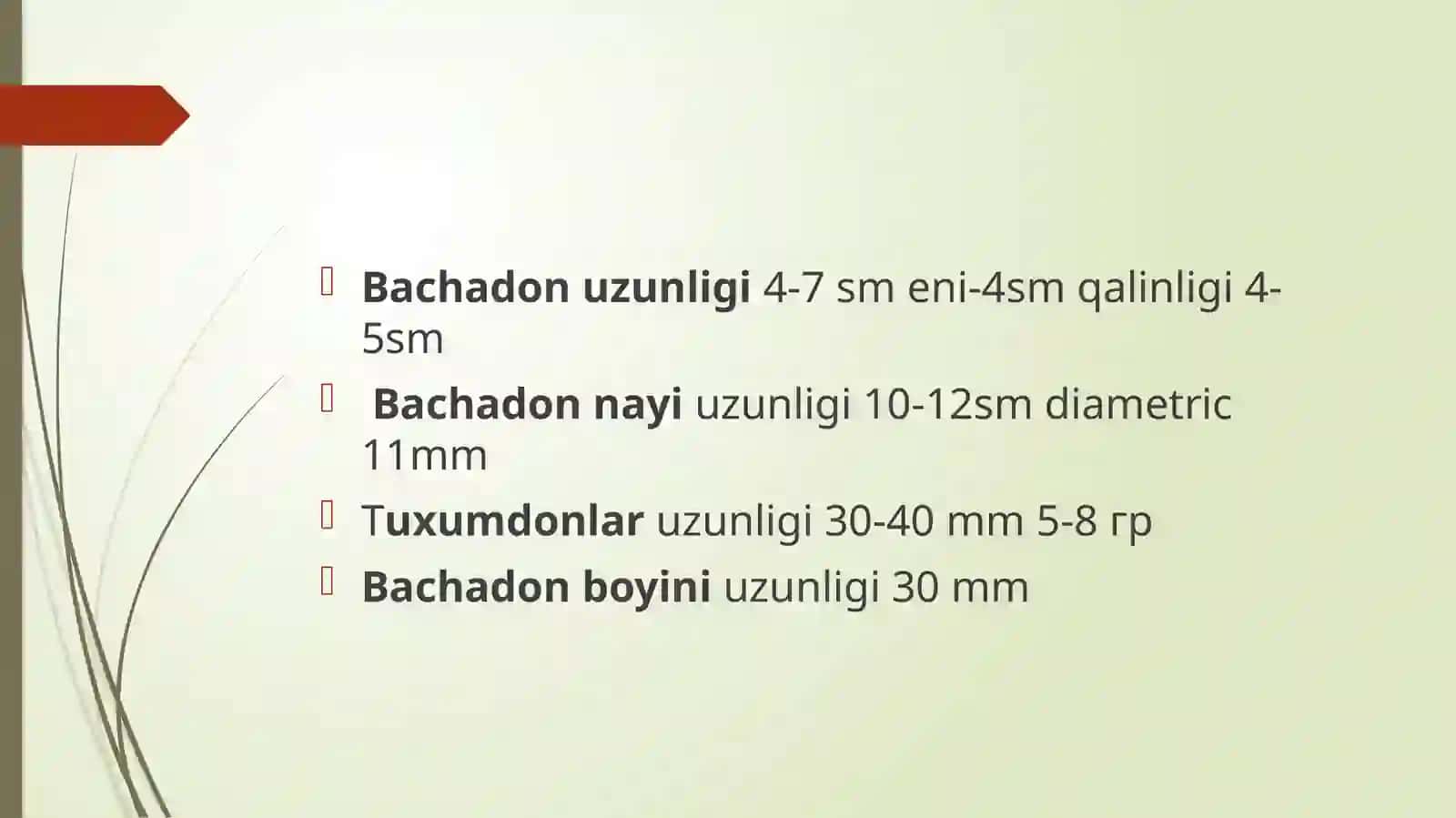 Ayollar reproduktiv a'zolar tizimi 3
