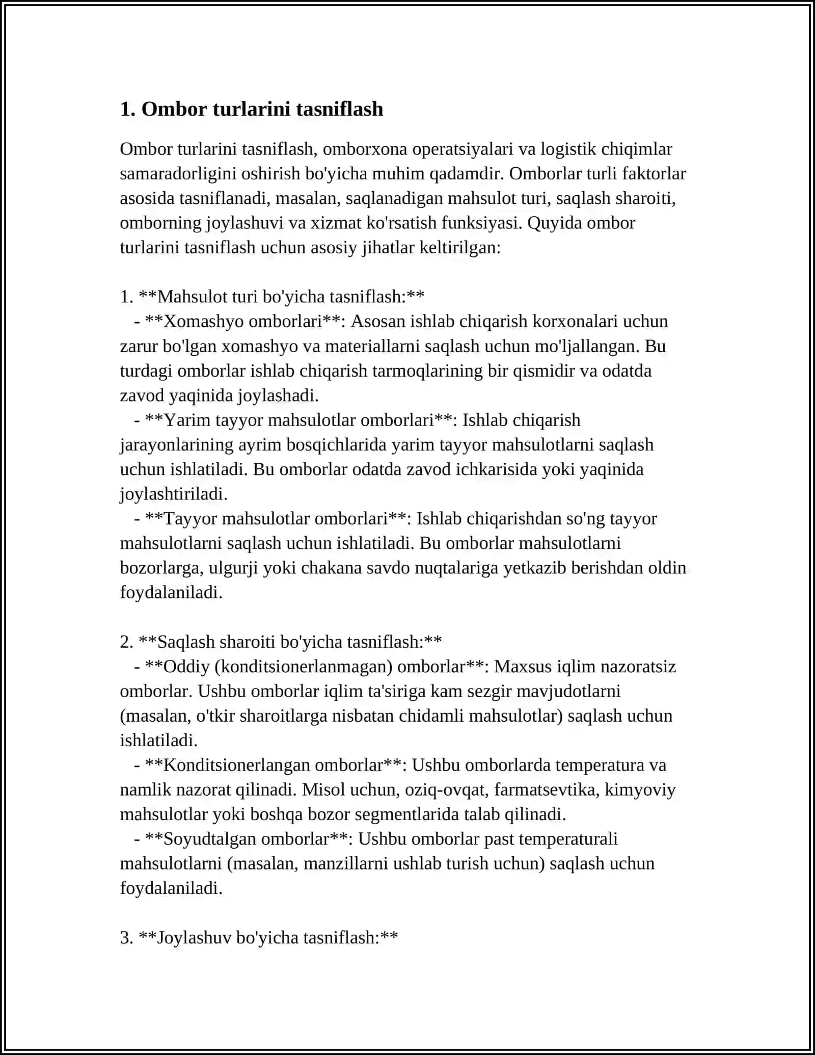 NEFT OMBORLARINING JOYLASHISH OʻRINLARI VA TEXNIK KOʻRSATKICH 3