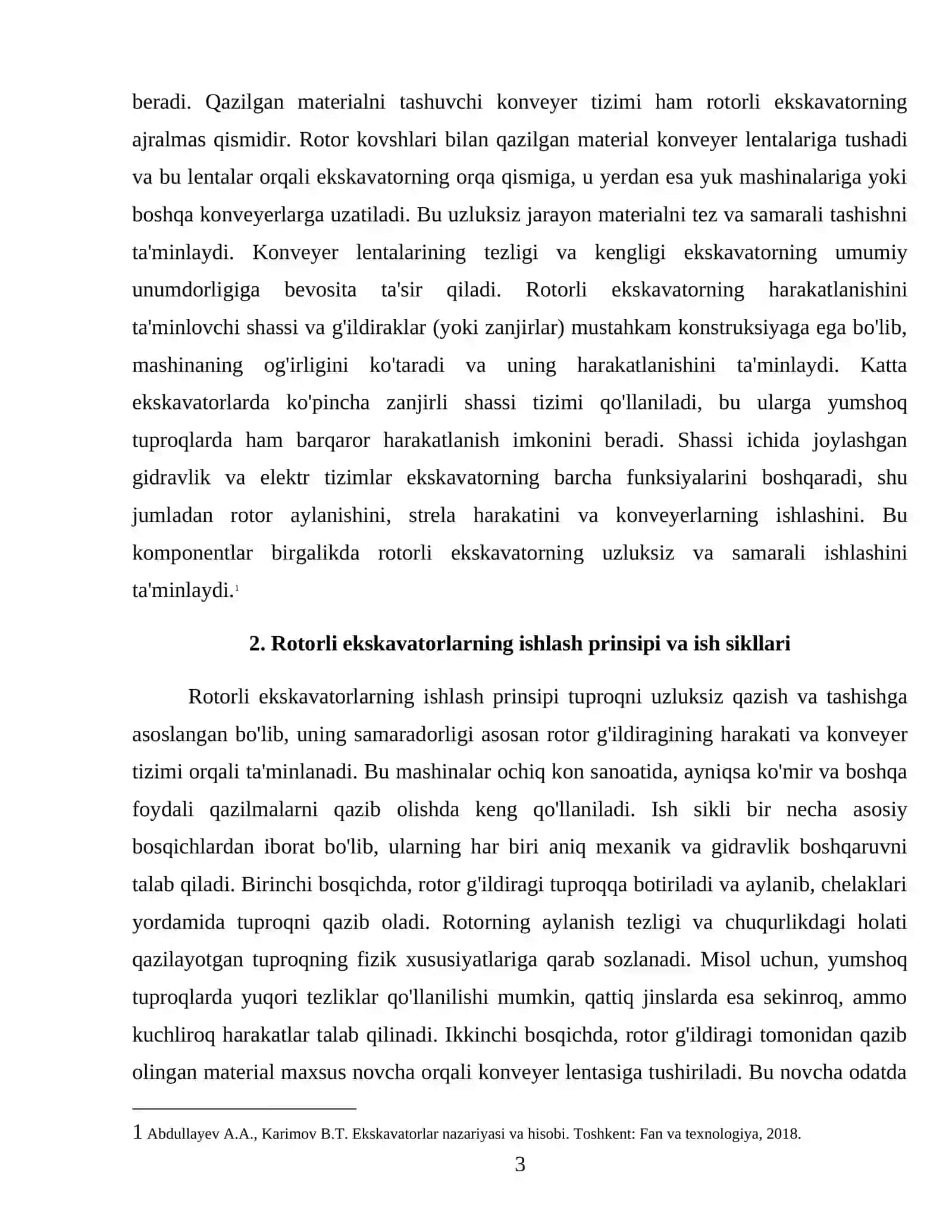 Rotorli ekskavatorlar tuzilishi va ishlash prinsipini 3