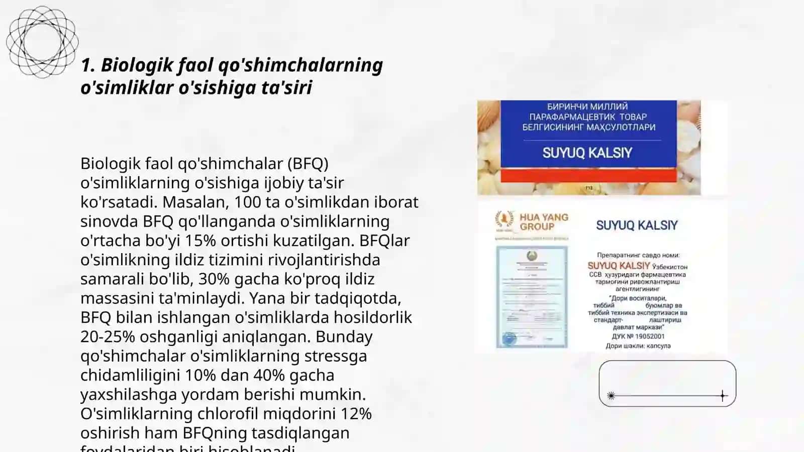 Biologik faol qo shimchalarning tabiatdagi ahamiyati 3