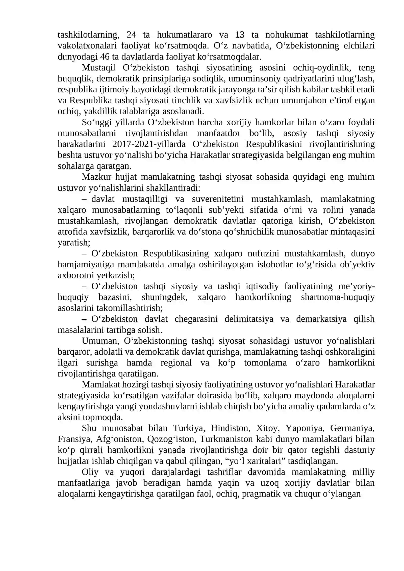 MAVZU. O‘ZBEKISTON VA JAHON HAMJAMIYATI 3