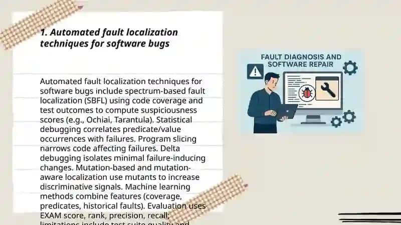 Fault Diagnosis and Software Repair 3
