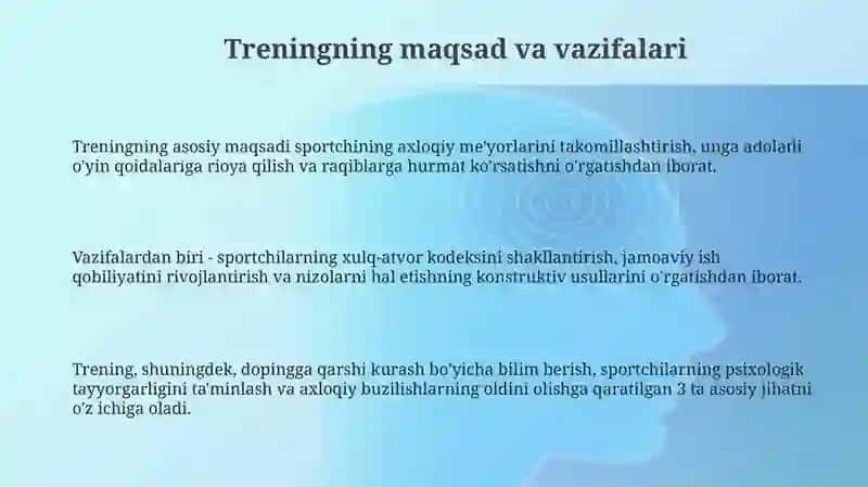 Sport mahoratini takomillashtirish bosqichida mashg'ulotlarni tashkil etish 3