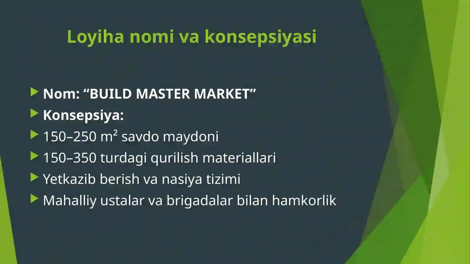 BUILD MASTER MARKET 3