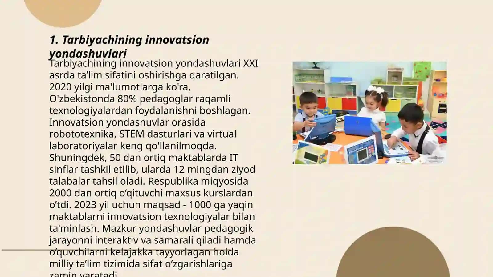 Tarbiyachining innovatsion yondashuvi 3