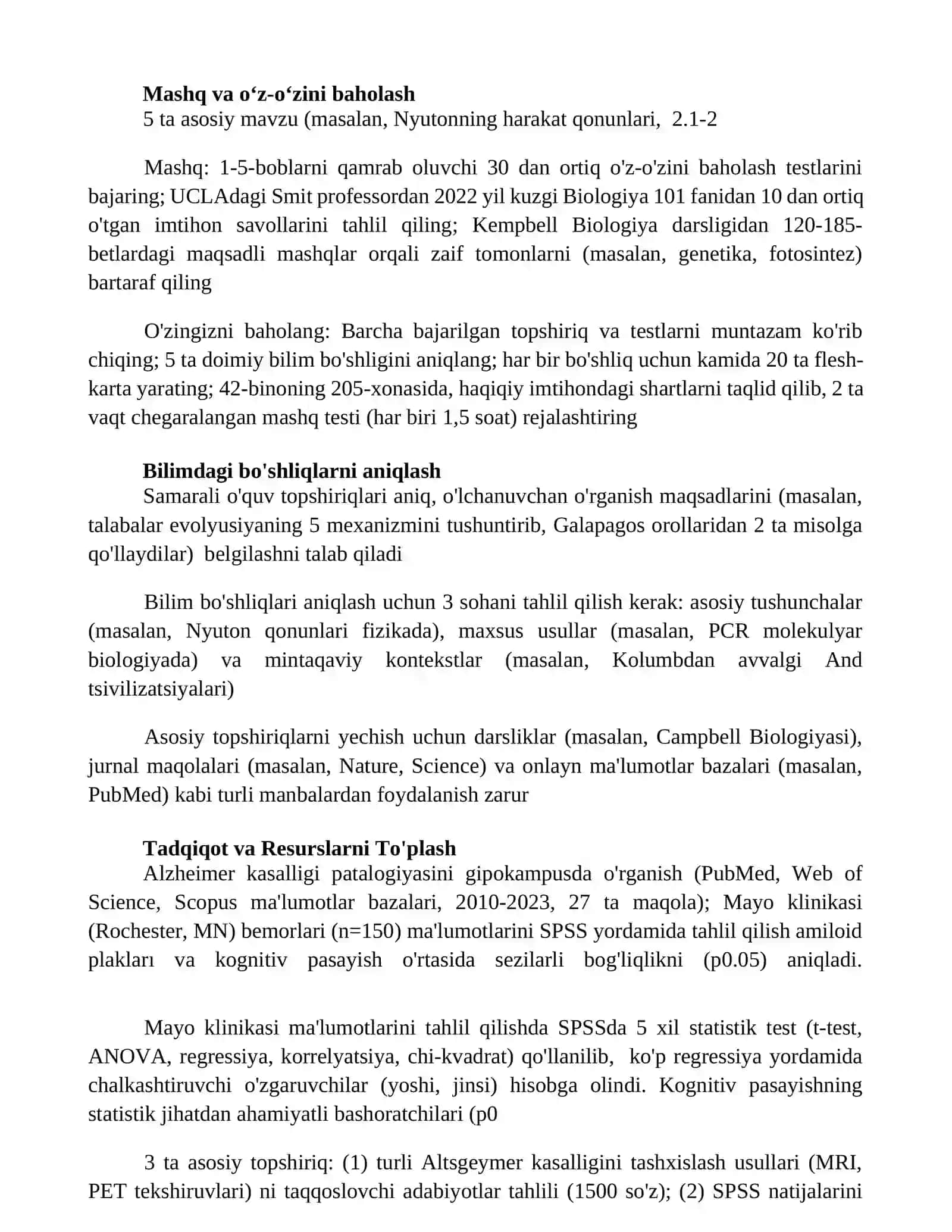 Yondashuvni tuzish 3