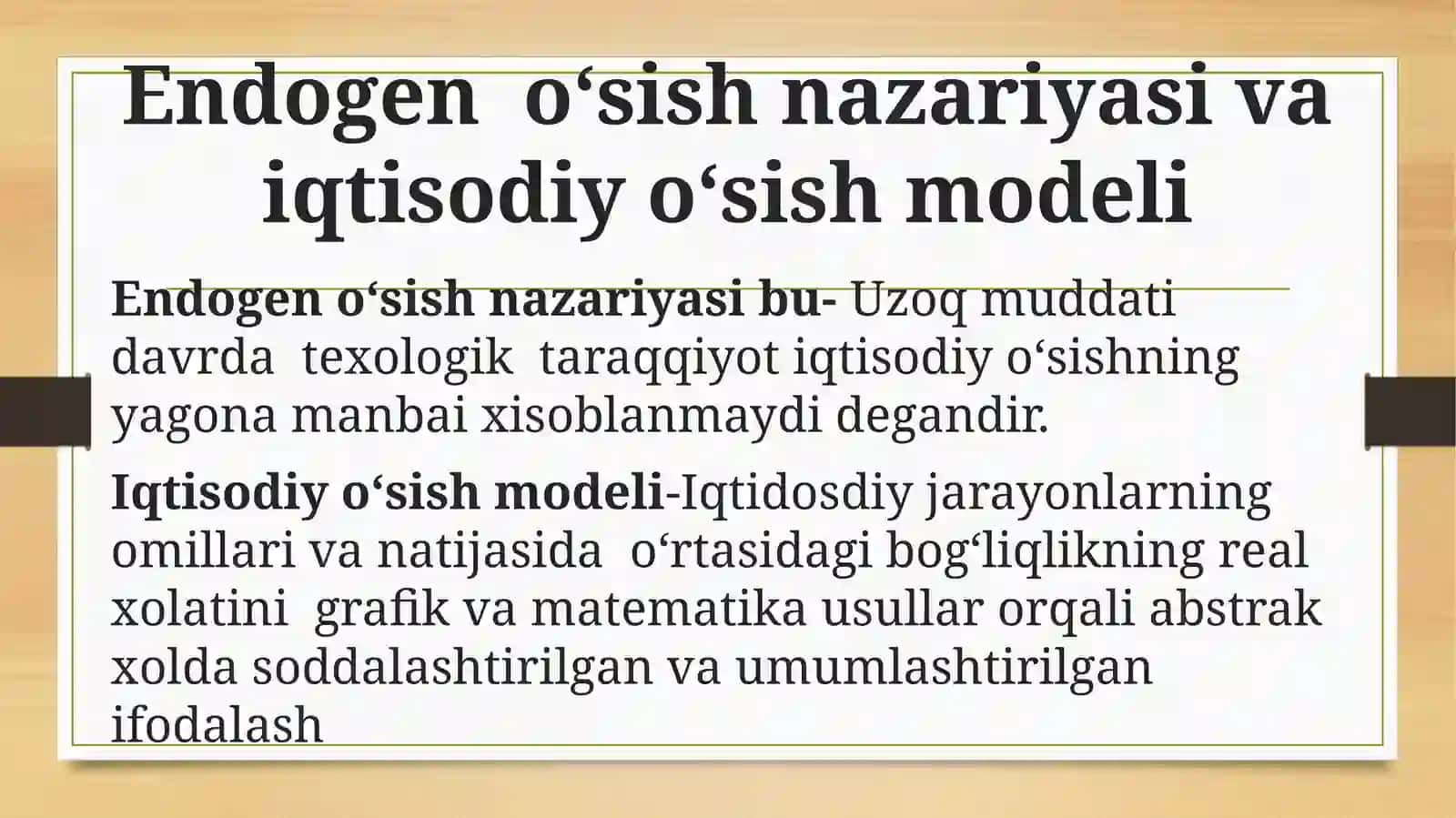 Endogen o‘sish nazariyasi va kapital jamg‘arishga ta’siri 3