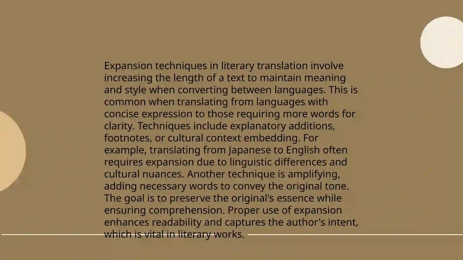 Amplification in Translation 3
