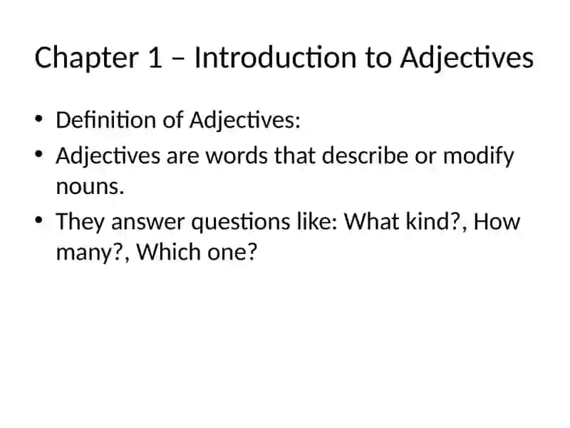 The Adjective and its Grammatical Category of Degrees of Comparison 3