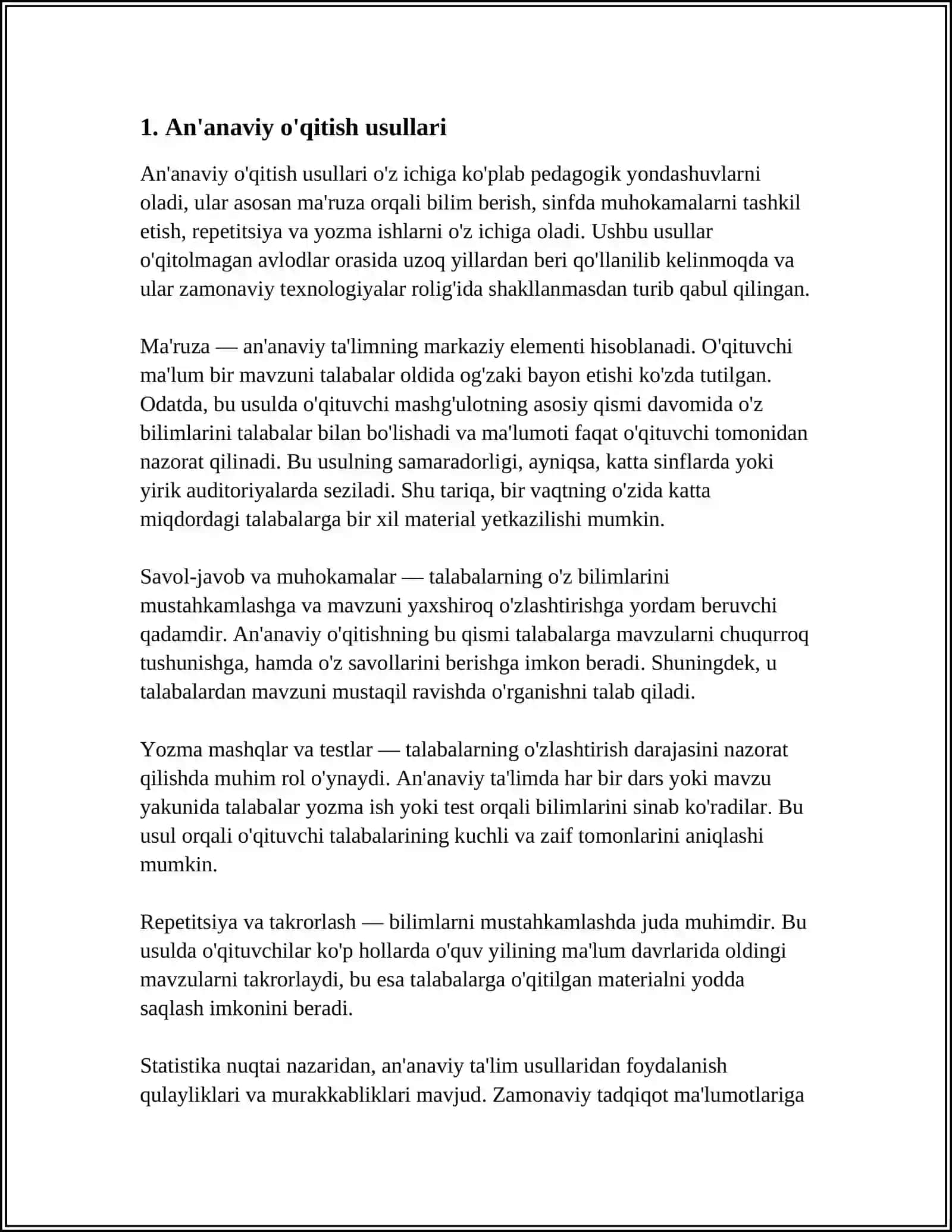 OʻQITISHNI TASHKIL ETISH TURLARI VA SHAKLLARI 3