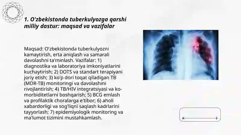 Ftiziatriya fanidan tayyorlangan Mustaqil ish 3