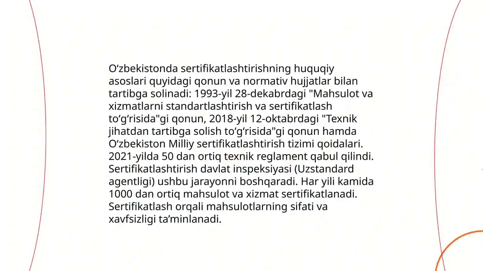 Oʻzbekistonda sertifikatlashtirish idoralarining faoliyatini oʻrganish 3