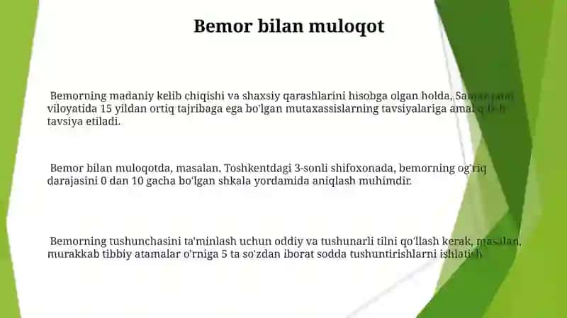 Tana biomexanikasi va bemor havsizligini taminlash bemorni shaxsiy gigeniyasi 3