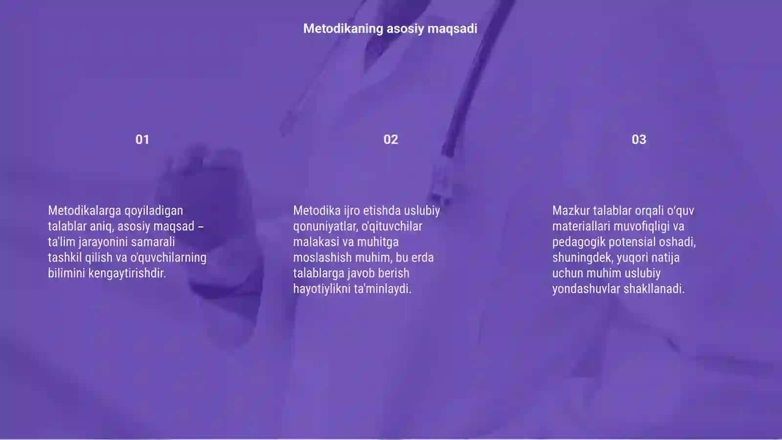 Metodikalarga qoyiladigan talablar 3