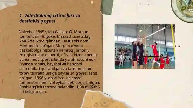 Voleybol o'yinining kelib chiqishi, rivojlanish tarixi 3