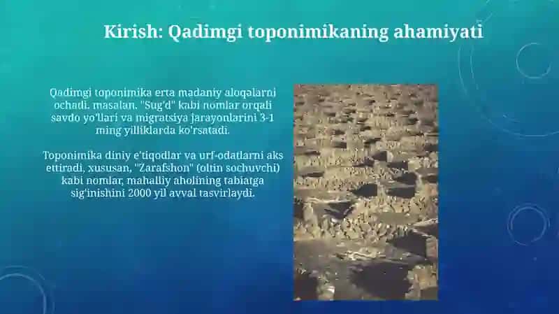 Qadimgi toponimikaning rivojlanishi 3