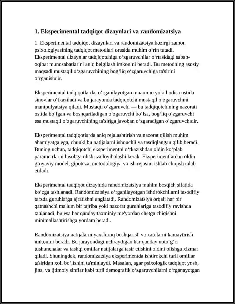 HOZIRGI ZAMON PSIXOLOGIYASINING TADQIQOT METODLARI 3