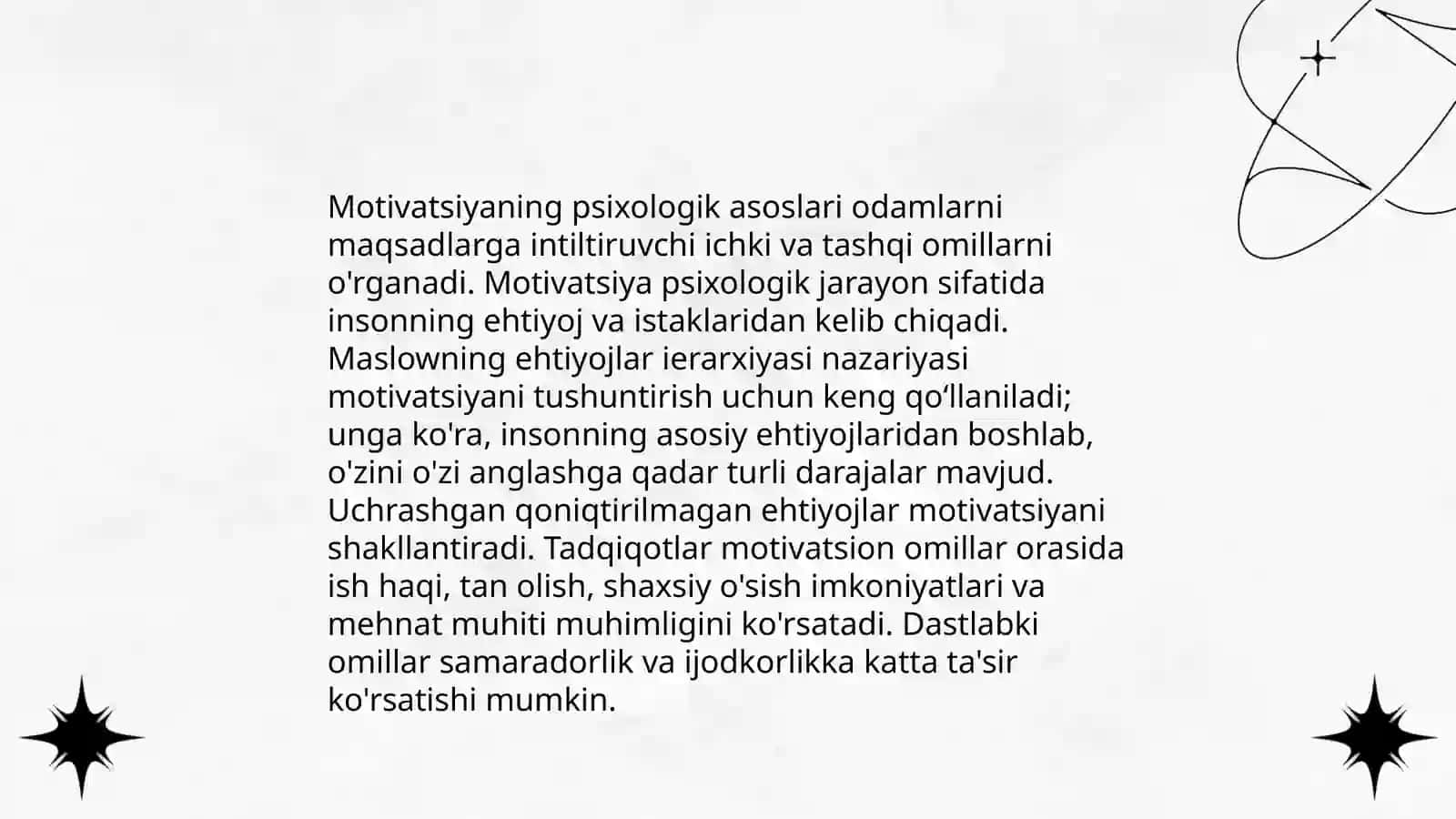 Mativatsiyaning paydo boʻlishi va soʻnishi psixologik mexanizmlari 3