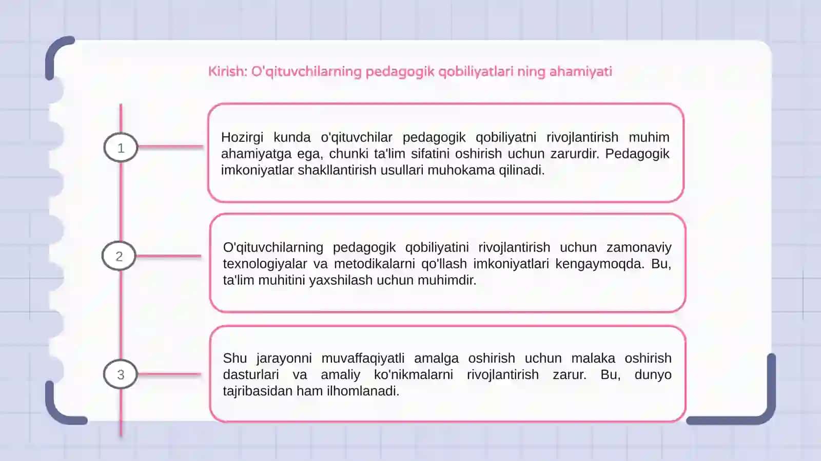 Hozirgi kunda o'qituvchilar pedagogik qobiliyatini shakllantirish imkoniyatlari 3