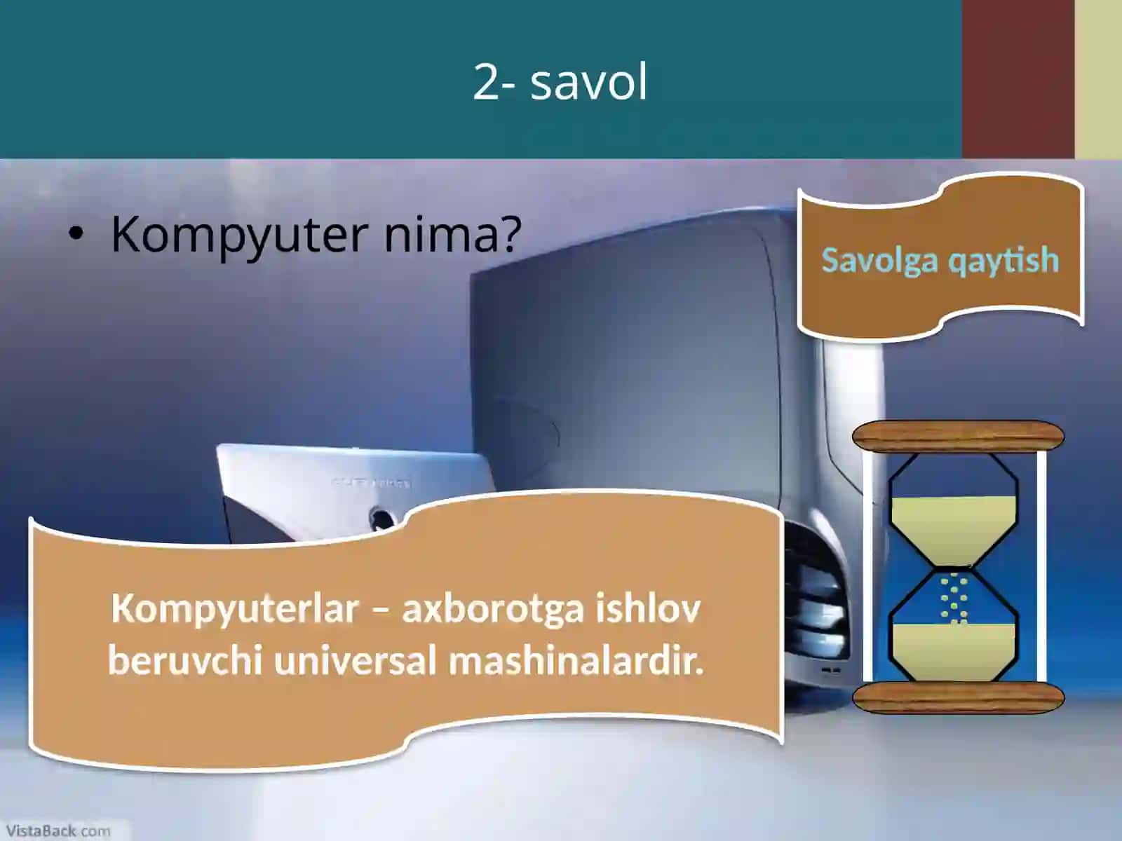 Informatika zakovot savollari 3