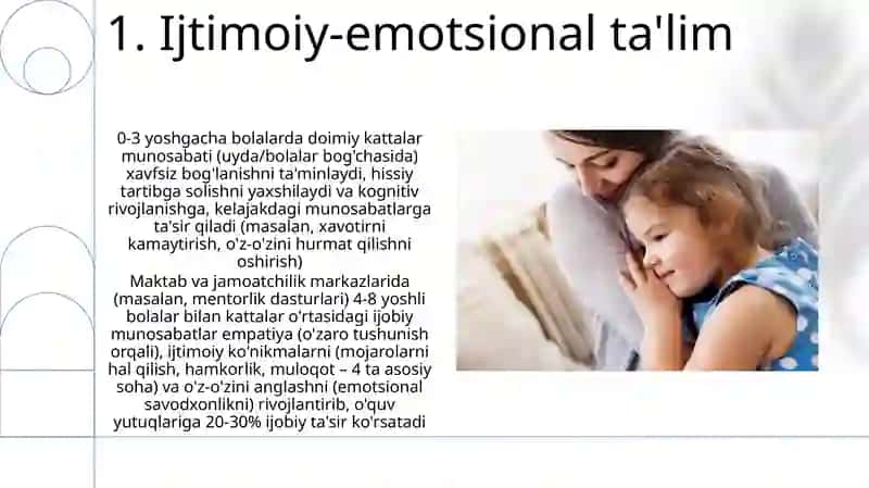 Gòdaklik davrida psixik rivojlanishda kattalar bilan emotsional muloqotning ahamiyati 3