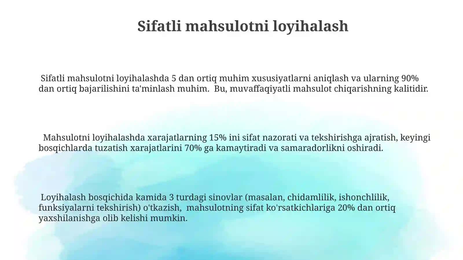 Ishlab chiqaruvchilar uchun o'rnatilgan sifatli BIQS elementlari 3