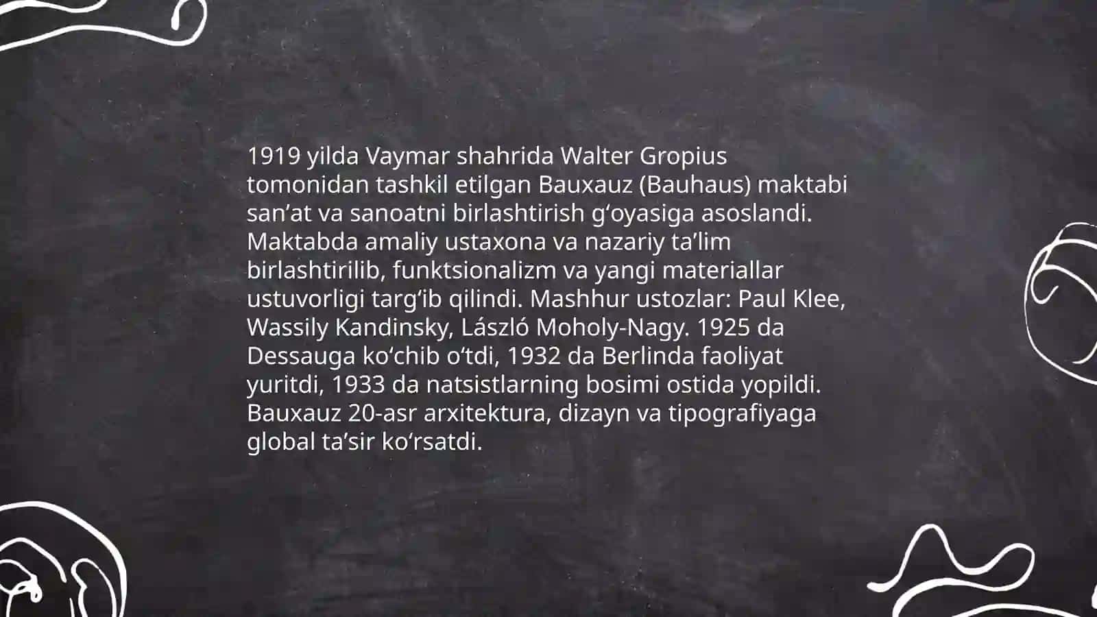 Dizayn maktablari-Bauxauz uslubi va maktabi 3