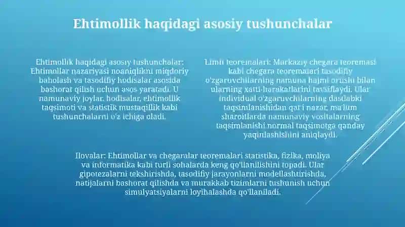 Limit Teoremalari 3