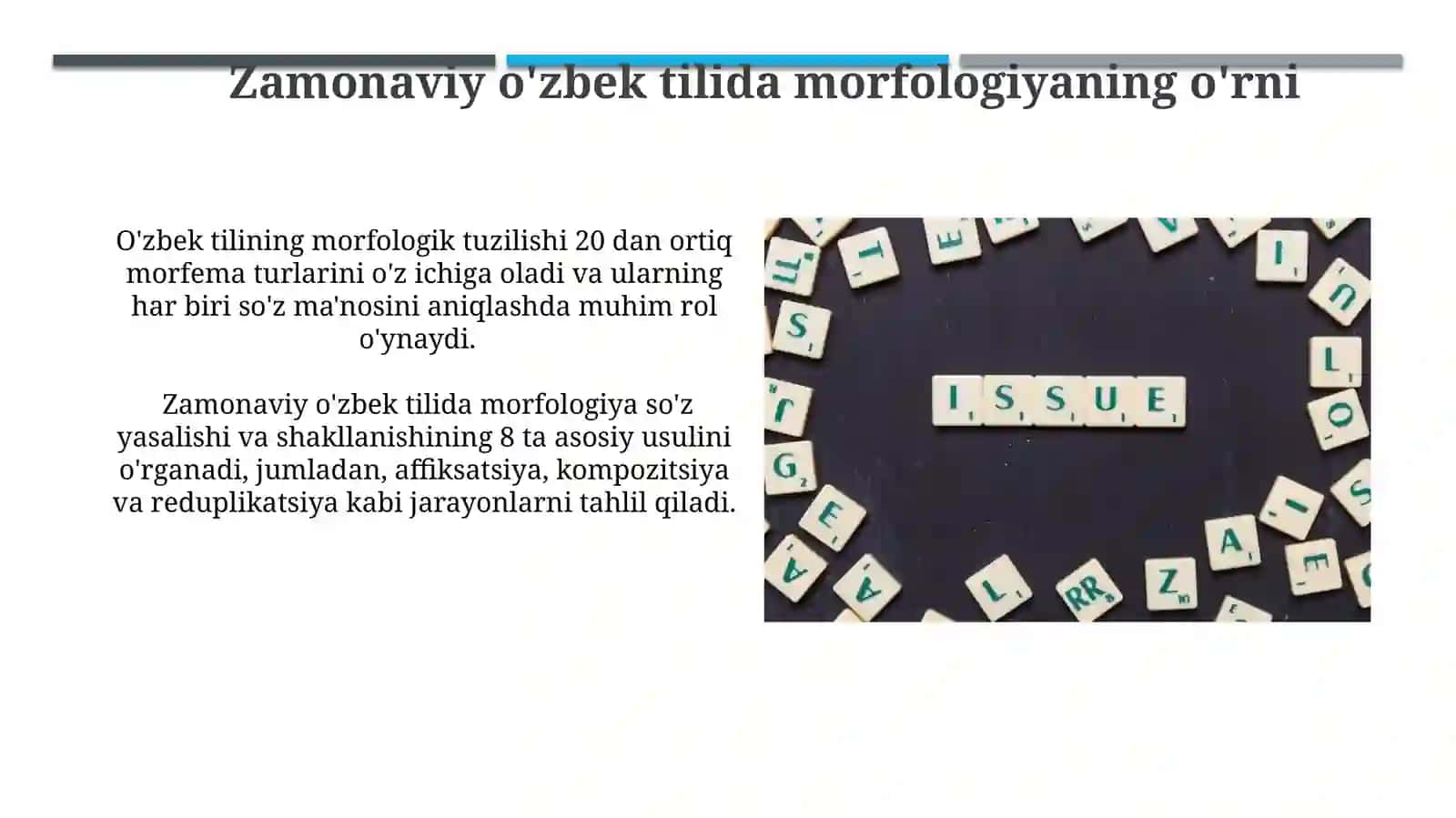 So'zning morfologik sathi 3