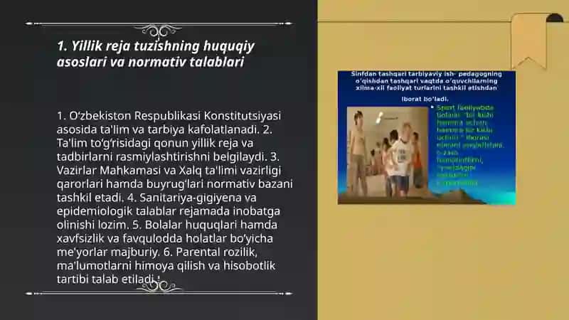 Sinfdan tashqari tarbiyaviy tadbirlarni yillik rejasi, tadbir senariylari va bayonnomalarini tuzish tartibi 3