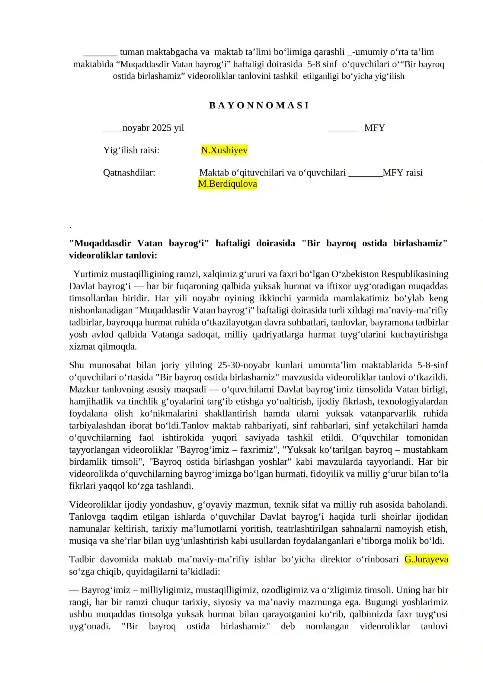 Bayrog‘imiz — g‘ururimiz 3