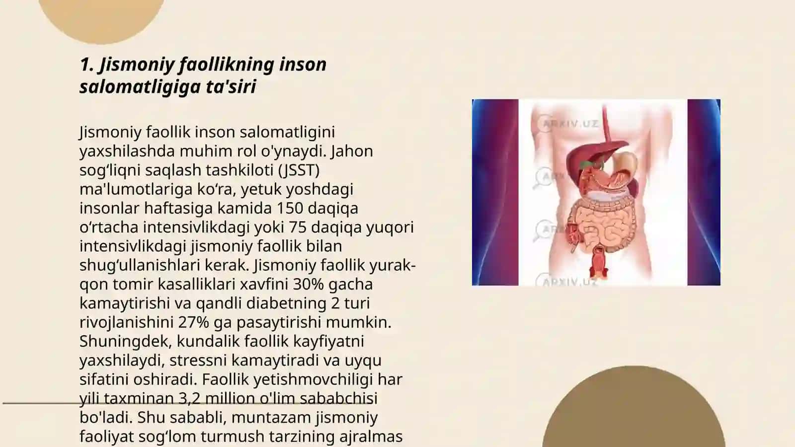 Jismoniy faollikning inson salomatligiga ta'siri 3