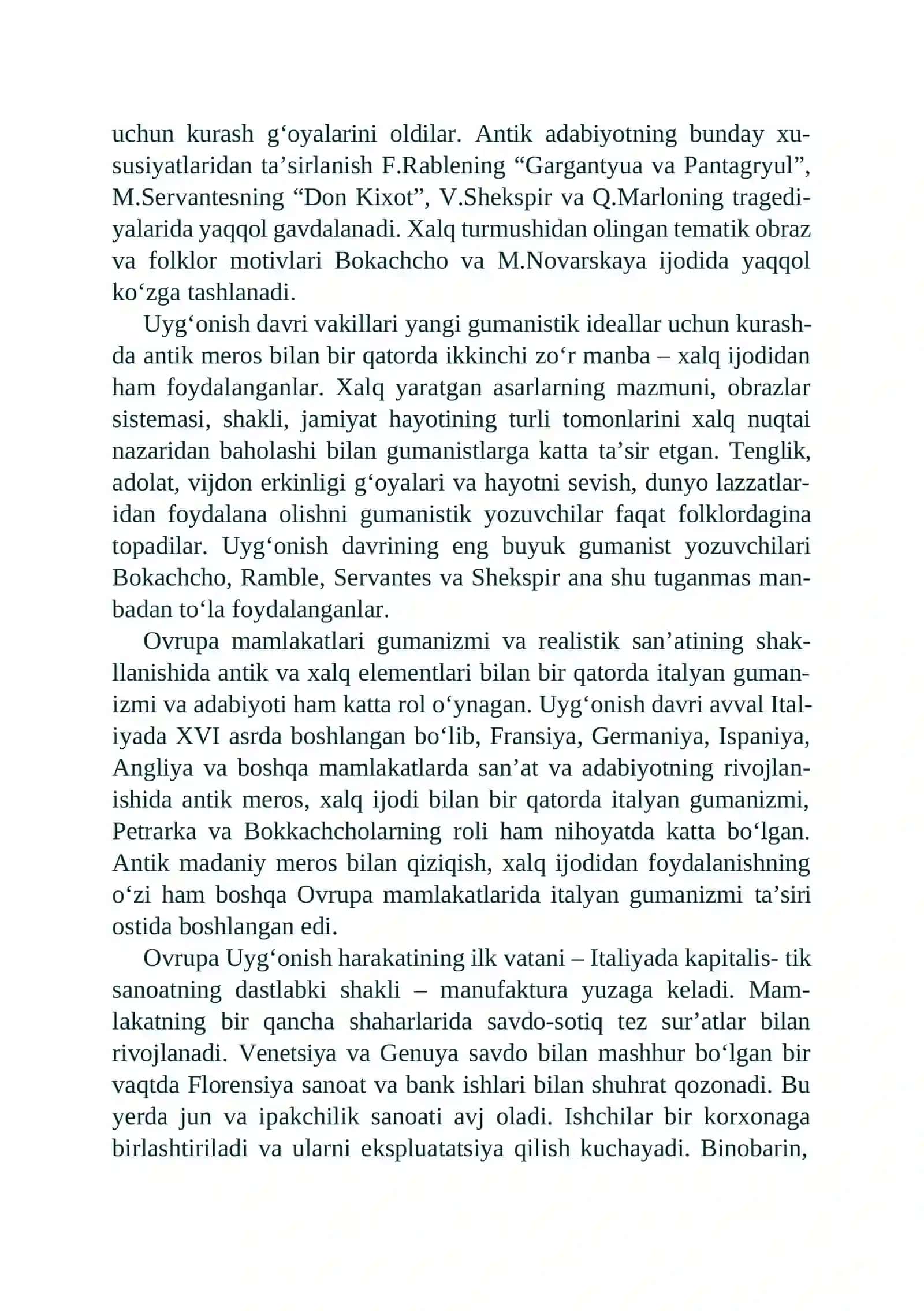 G‘ARB UYG‘ONISH DAVRI ADABIYOTI 3