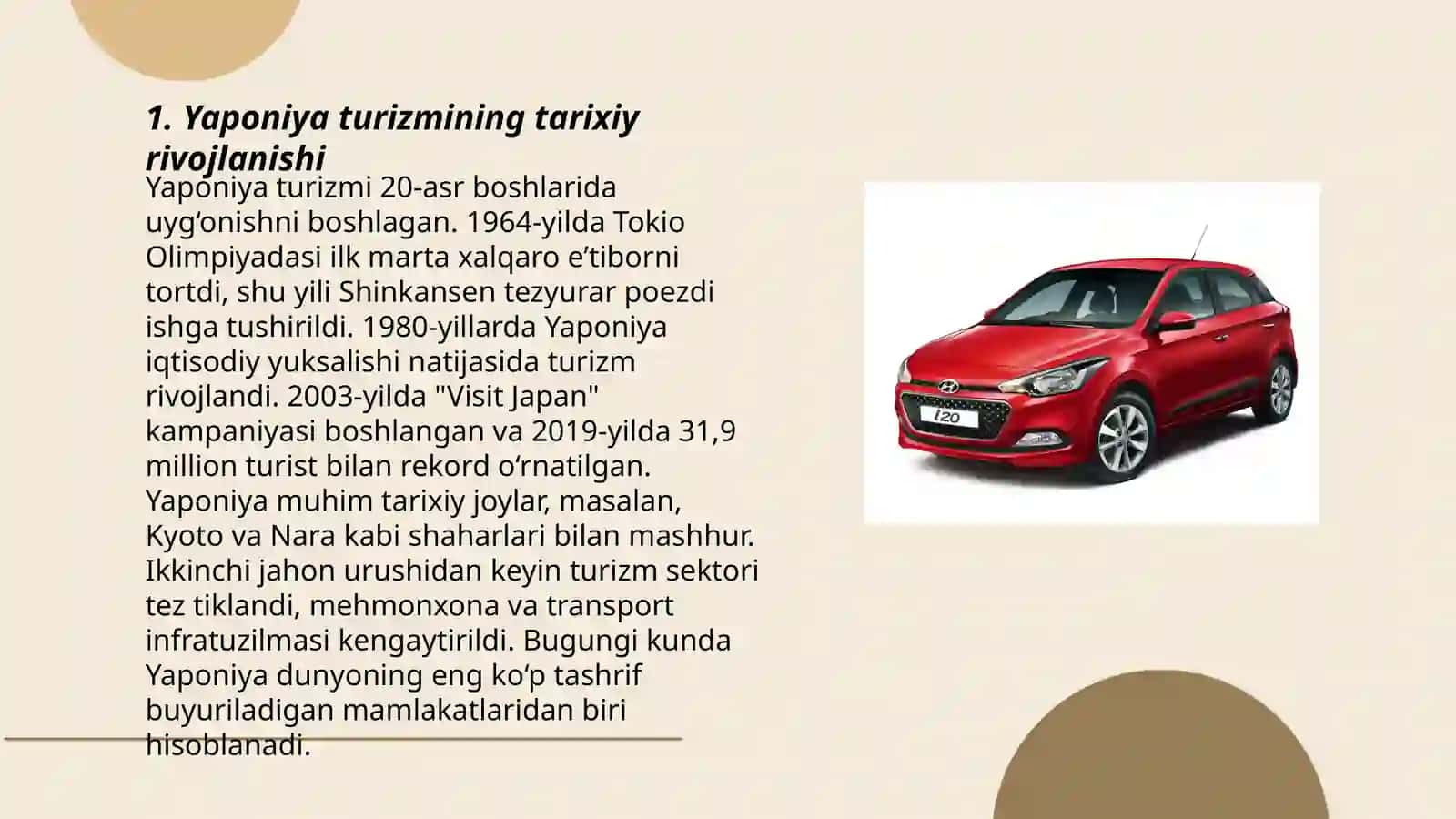 Yaponiyada xalqaro turizm va uning mamlakat iqtisodiyotiga tasiri 3