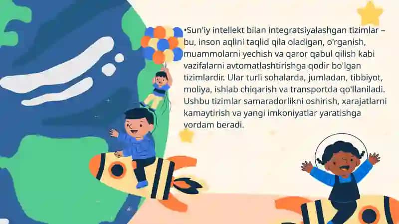 Sun’iyintellekt bilan integratsiyalangan tizimlar 3