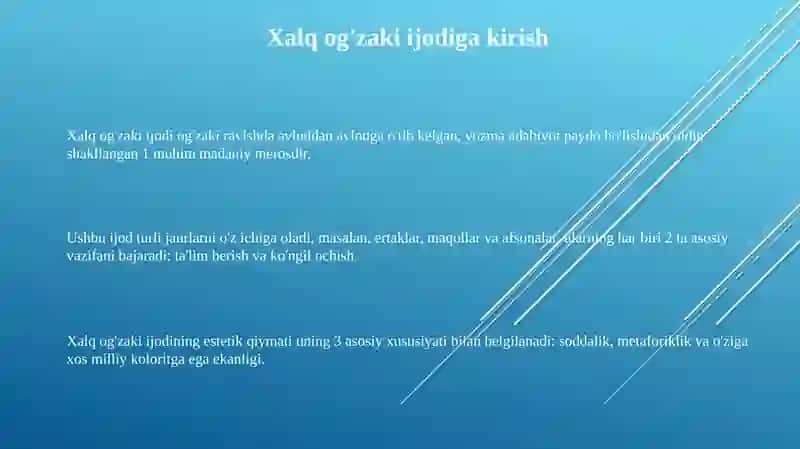 Xalq og'zaki ijodi 3