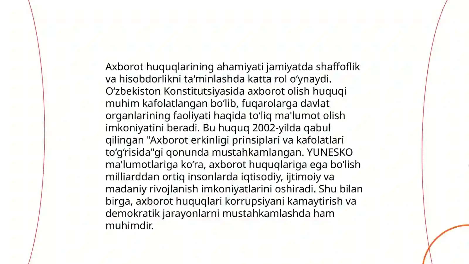 Axborot huquqlari: Senzura va So'z erkinligi muvozanati 3