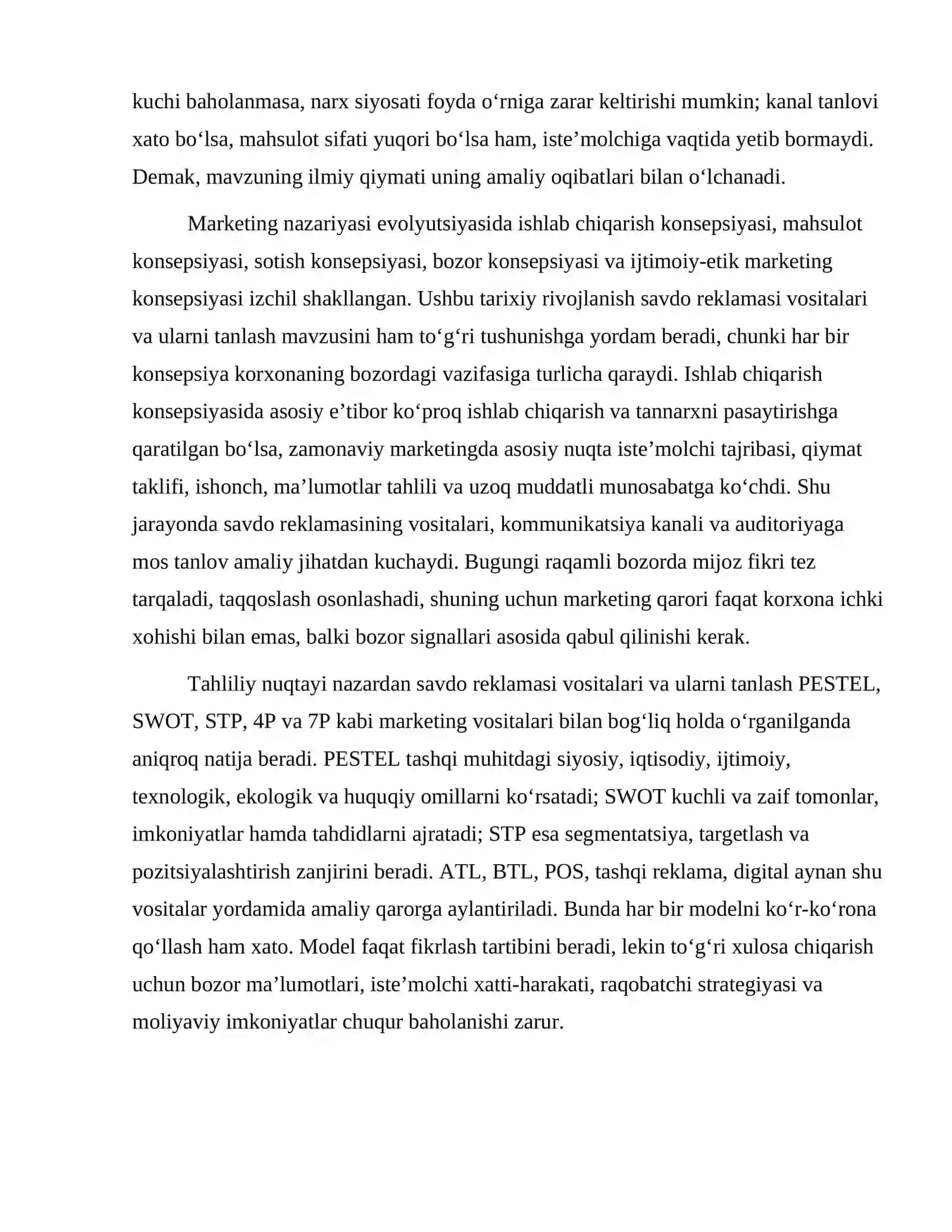 Savdo reklamasi vositalari va ularni tanlash 3