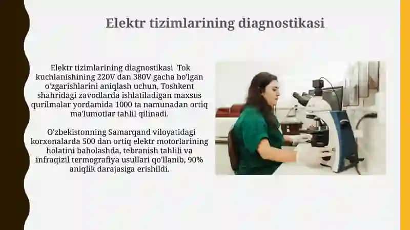 Elektr tizimlarining diagnostikasi 3