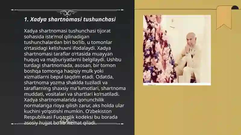 Xadya shartnomasi va Renta 3