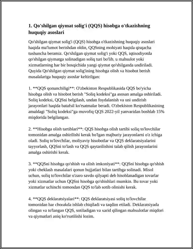 Qo'shilgan qiymat solig'i hisobga o'tkazishni tartibga solish masalalari 3