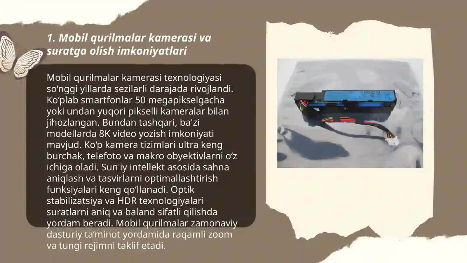 Mobil qurilmalar kamerasi va suratga olish imkoniyatlari 3