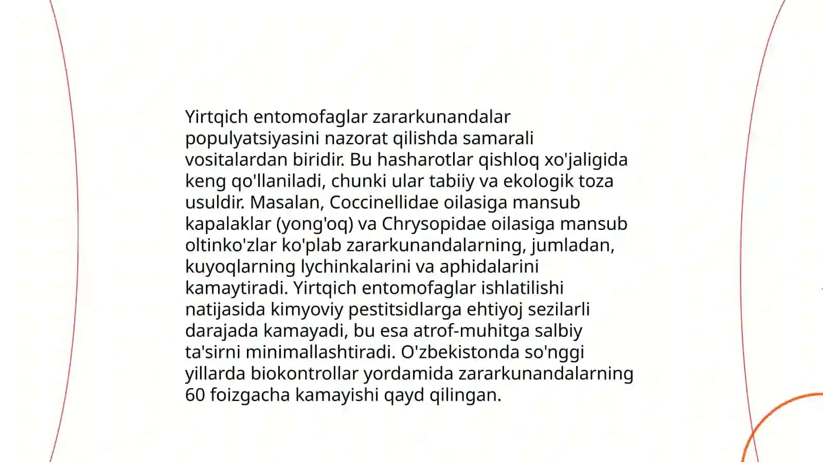 Yirtqich entomofaglar va ularni biosenozdagi ahamiyati 3